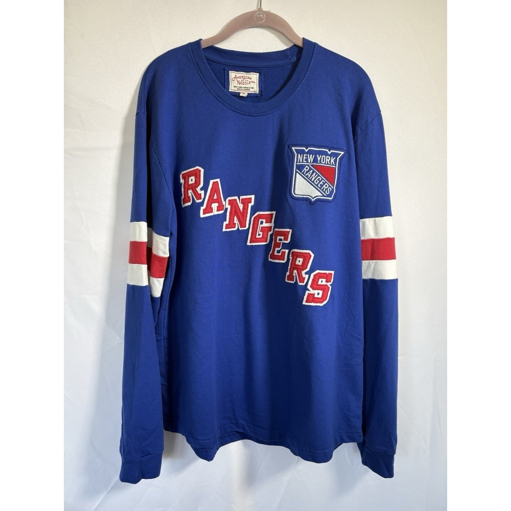 American Needle Sweatshirt Size XL‎ New York Rangers embroidered vintage